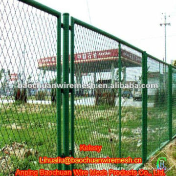 Enrejado de metal expandido de malla de protección verde de alta calidad en tienda